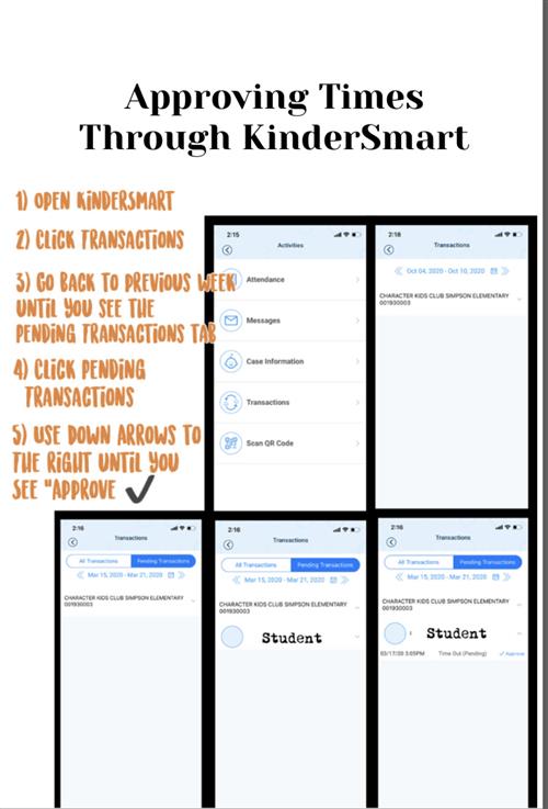 approving times through kindersmart